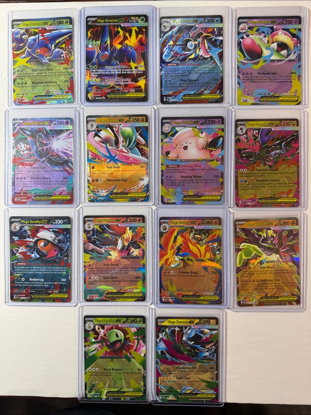 Pokemon EX/Holo Trading Cards - Multicolor Mega Collection